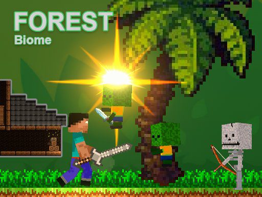 Noob vs Zombies – Forest biome